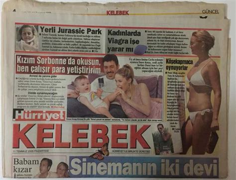 H Rriyet Gazetesi Kelebek Eki Temmuz Sineman N Ki Devi Hac