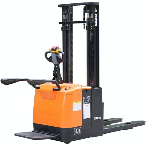 Omft Stand On Type Electric Powered Pallet Stacker Full Electric Pallet