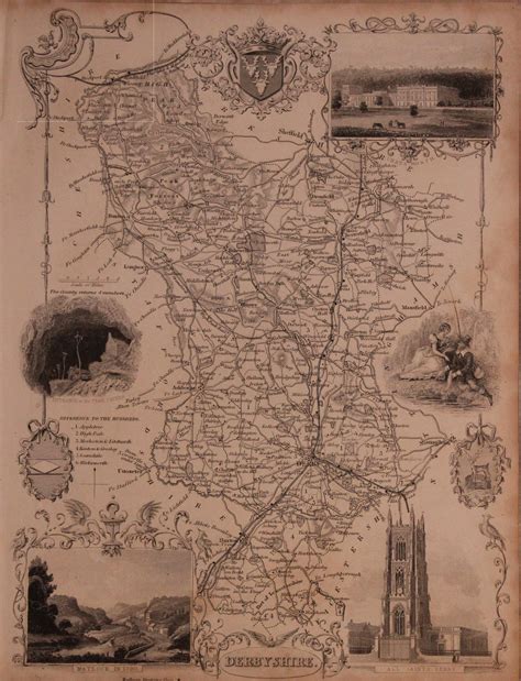 DERBYSHIRE - The Antique Map Shop ltd