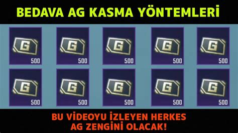 PUBG MOBİLE BEDAVA AG NASIL KAZANILIR AG NASIL KASILIR ALINIR