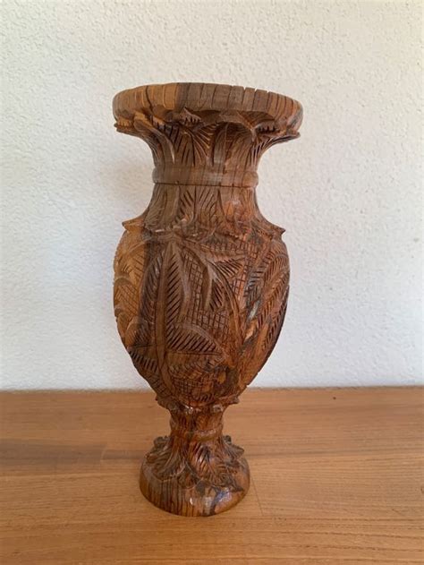 Geschnitzte Vase Aus Olivenholz Kaufen Auf Ricardo