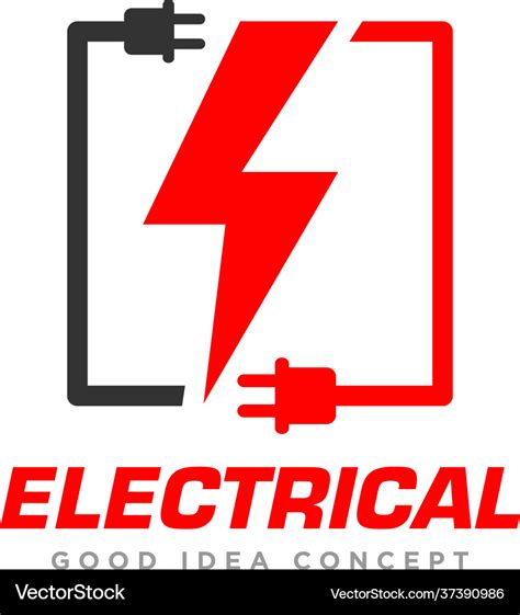 Electrical logo design Royalty Free Vector Image