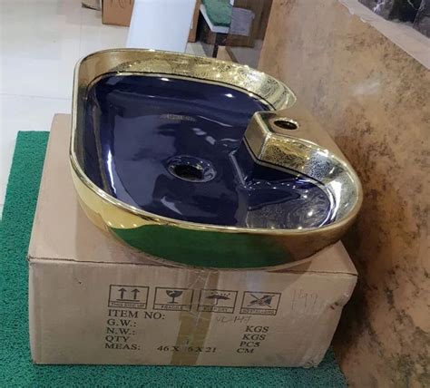 Ceramic Golden Table Top Wash Basin At Rs 7000 In Kolkata ID