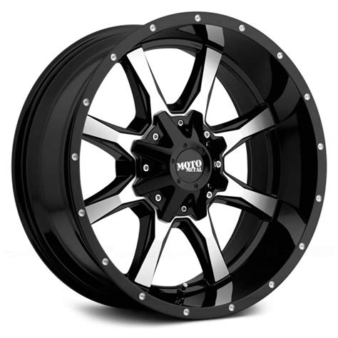 Moto Metal Mo Made In Usa Wheels Gloss Black With Machined Face