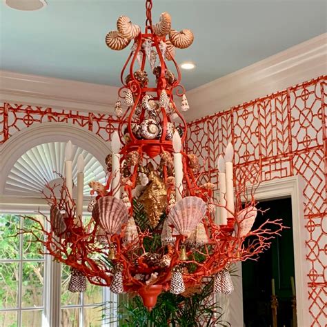 Lighting Christas South Seashells Coral Decor Sea Shells Shell