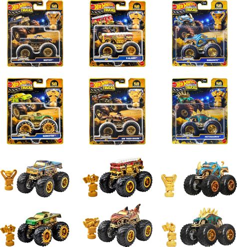 Amazon ホットウィール Hot Wheels モンスタートラックトロフィー チャンピオン アソート 乗り物おもちゃ ミニカー 台入り BOX販売 歳から マルチ JDV