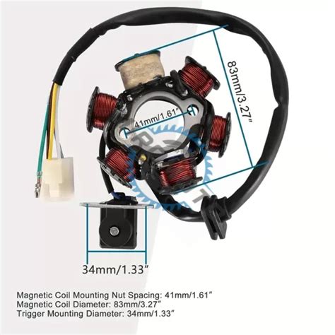 Magnetou Stator Aprindere Atv 110cc 125cc 6 Bobine 5 Fire Model