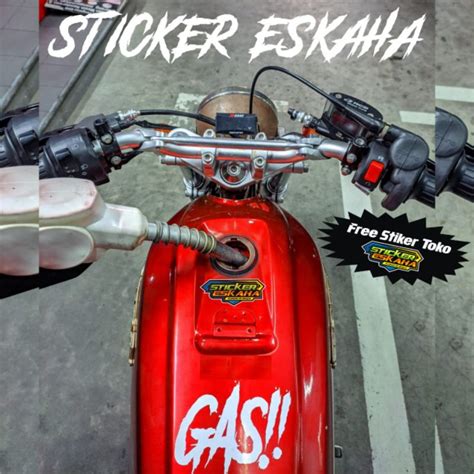 Jual Stiker Gas Cutting Stiker Gas Sticker Timbul Viral Indonesia