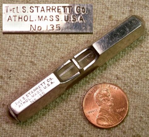 L S Starrett No Machinist Pocket Level Good Shape Collectible Read