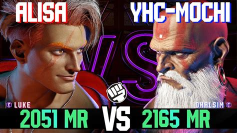 Sf Alisa Luke Vs Yhc Mochi Rank Dhalsim Fighting Gaming