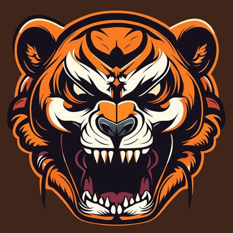 Premium Vector | Vintage tiger skull art prints