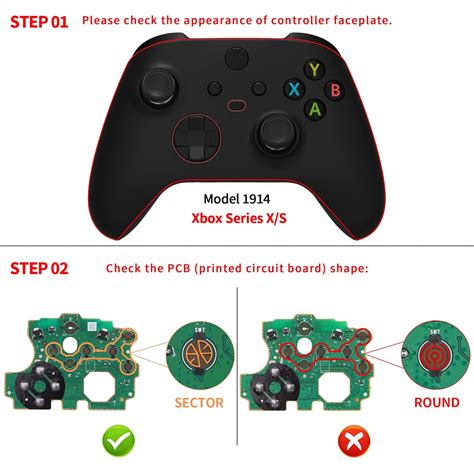 Extremerate Xbox Series X S Controller Model 1914 Dtf Led Kit Instal Extremerate Retail