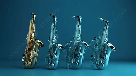 Blue Saxophone Wallpaper