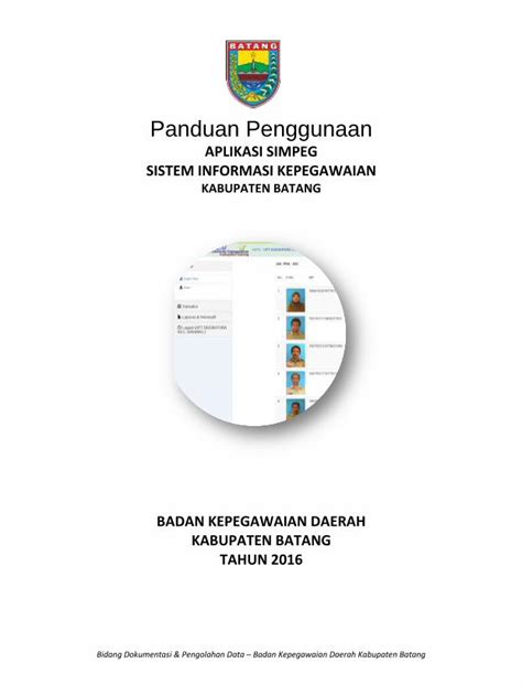 PDF Panduan Penggunaan Bkd Batangkab Go Idbkd Batangkab Go Id Wp