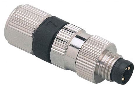 A Coded M8 Male Thread With Straight Connection M8 Circular Connector