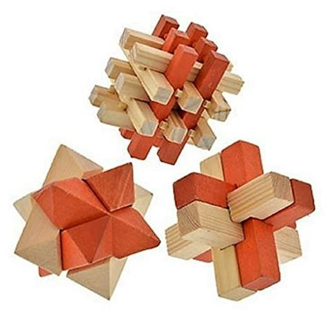 Greenbrier Brain Teaser 3 D Wooden Puzzles For Adults And Children 3