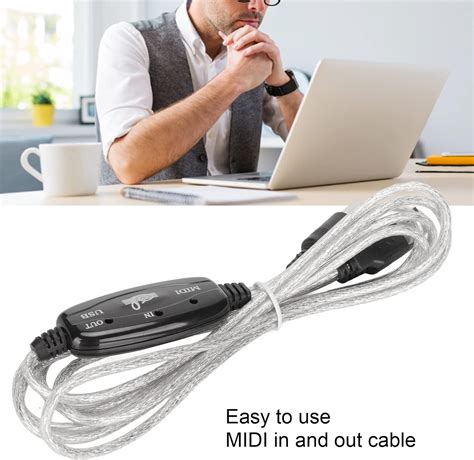 Buy MIDI to USB Cable Converter, USB PC Interface Cord Plug Controller Adapter Cord 16 Channels ...