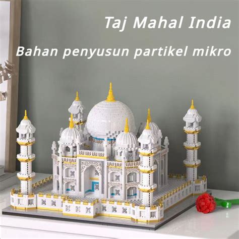 Nano Block Taj Mahal India Lego Bricks Bangunan Taj Mahal India Bricks