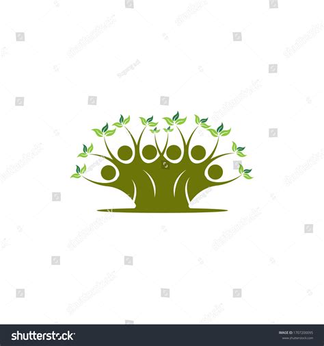 Family Tree Logo Template Vector Illustration Stock Vector (Royalty ...