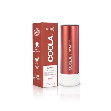 COOLA MINERAL LIPLUX SPF 30 BONFIRE 15 Oz 4 2 G Organic Tinted Lip