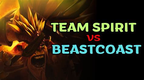 Team Spirit Vs Beastcoast Grupo B Win Series Dota Summer Youtube