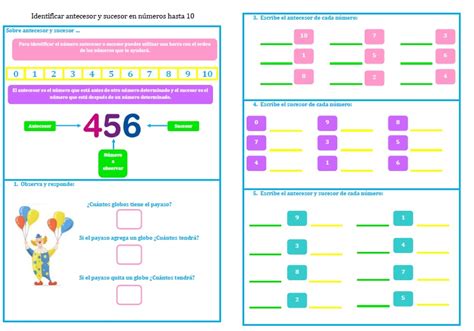 Imagenes De Numeros Antecesor Y Sucesor