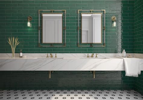 Chanelle Emerald Green 3x12 Ceramic Subway Tile Tilezz
