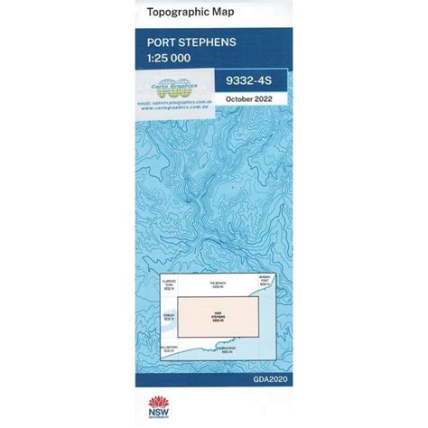 Port Stephens 25k Topographic Map Carto Graphics