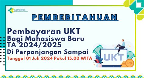 Pemberitahuan Pembayaran UKT Bagi Mahasiswa Baru TA 2024 2025 Di