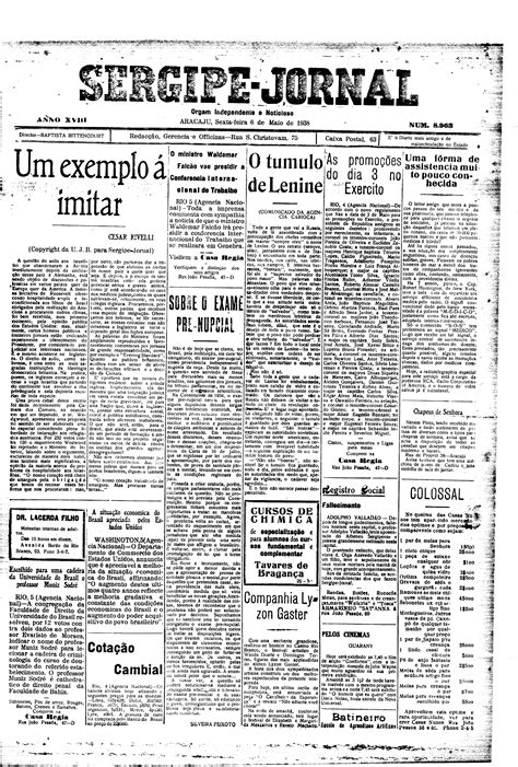 Jornais De Sergipe Sergipe Jornal