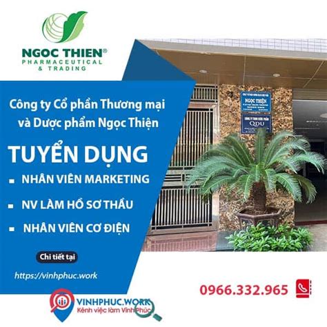 NhÀ MÁy CÔng Ty CỔ PhẦn ThƯƠng MẠi VÀ DƯỢc PhẨm NgỌc ThiỆn TuyỂn DỤng