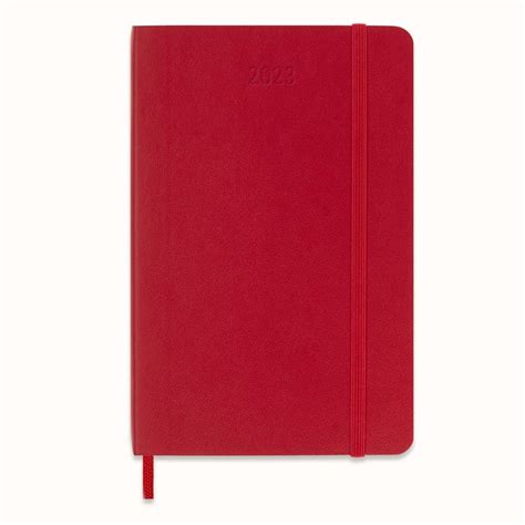 Agenda Scolaire Moleskine 2023 Semainier Format De Poche Souple Rouge