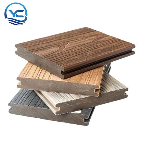 Waterproof Outdoor Flooring D Embossing Co Extrusion School Decking