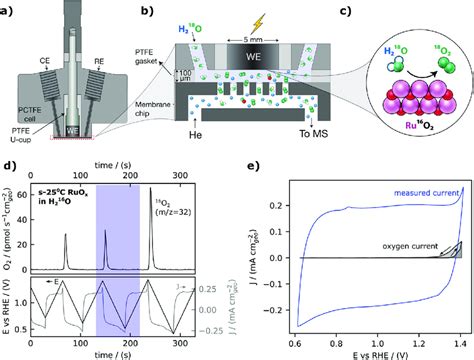 Electrochemistry Mass Spectrometry A Schematic Of The Ec Ms Cell