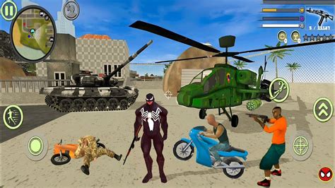 Venom Spider Rope Hero Vice Town Simulator At Vt Military Base