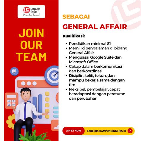 General Affair Career Kampung Inggris LC