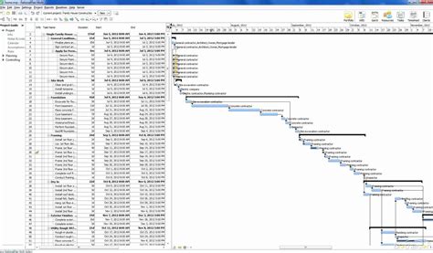 Microsoft Project Construction Schedule Template