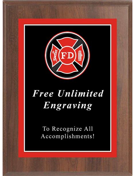 Firefighter Awards And Medals Order Custom Firefighter Plaques At