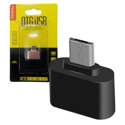 ADAPTADOR OTG MICRO USB MACHO A USB 2 0 TIPO A HEMBRA BLACK