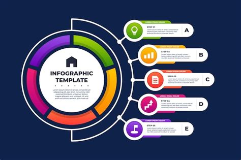 Premium Vector Circular Diagram Chart Infographic Business Template