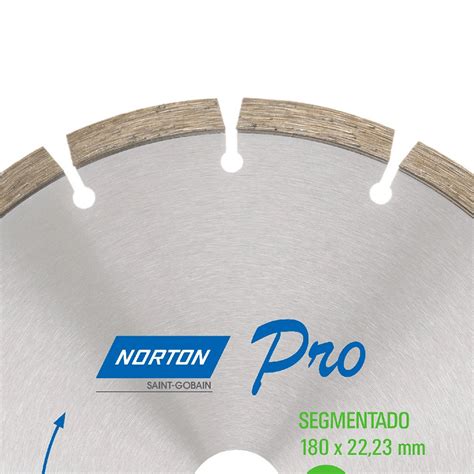 Disco De Corte Diamantado Pro Segmentado 180 X 22 23mm NORTON 70184645783