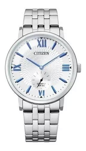 Reloj Citizen Hombre Clasico Be917072a Color De La Malla Plateado Color