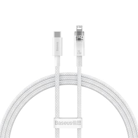 Baseus Explorer Series Usb C Lightning Kaapeli W M Valkoinen