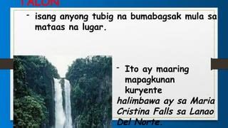 aralin  mga anyong tubig sa pilipinaspptx