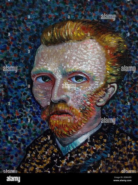 oil ,painting ,man Face ,on canvas ,van Gogh , famous paintings Stock ...