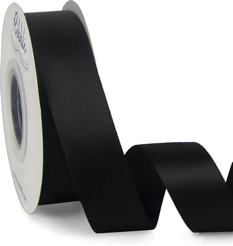 Amazon Ribbli Double Faced Black Satin Ribbon 1 X Continuous 25