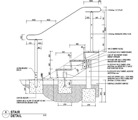 Pin by Bella Wong on 【Architecture】Drawing | Stair detail, Stair design ...