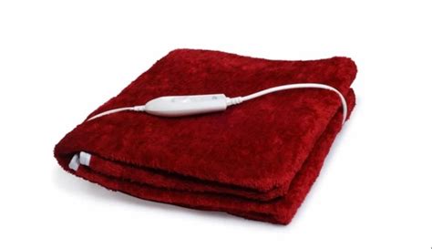 plain maroon single signature electric bed warmer  piece  ambala