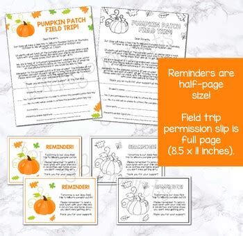 Pumpkin Patch Field Trip Pumpkin Patch Field Trip Permission Slip