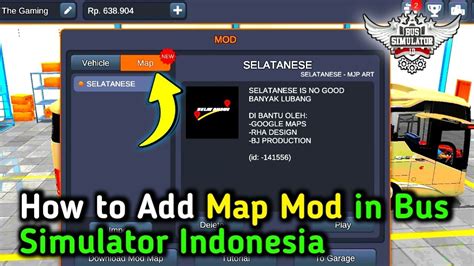 How To Add Map Mod In Bus Simulator Indonesia Map Mod For Bussid